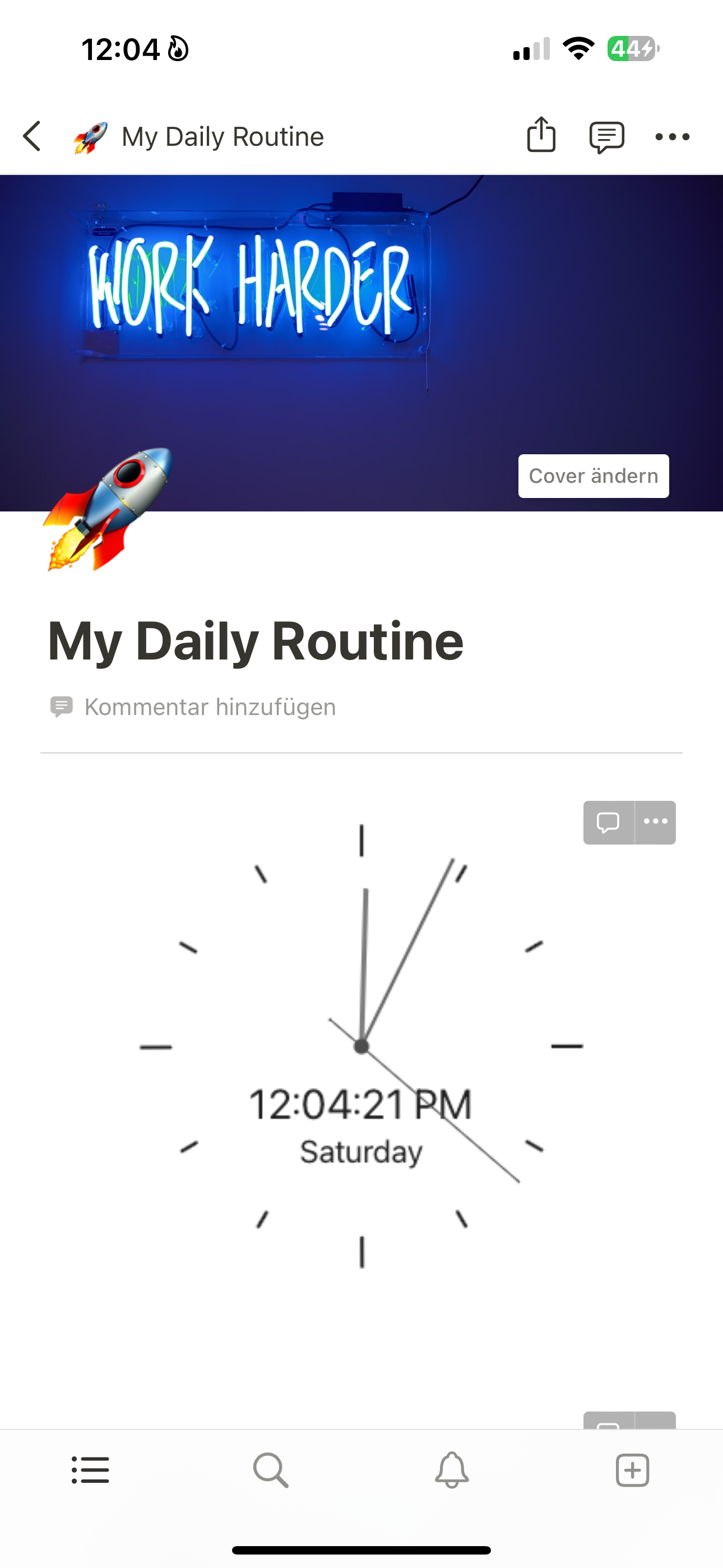 My Daily Routine - Notion Template